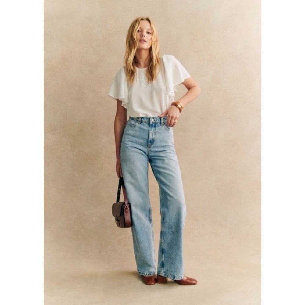 Sezane Juna Silk Blouse